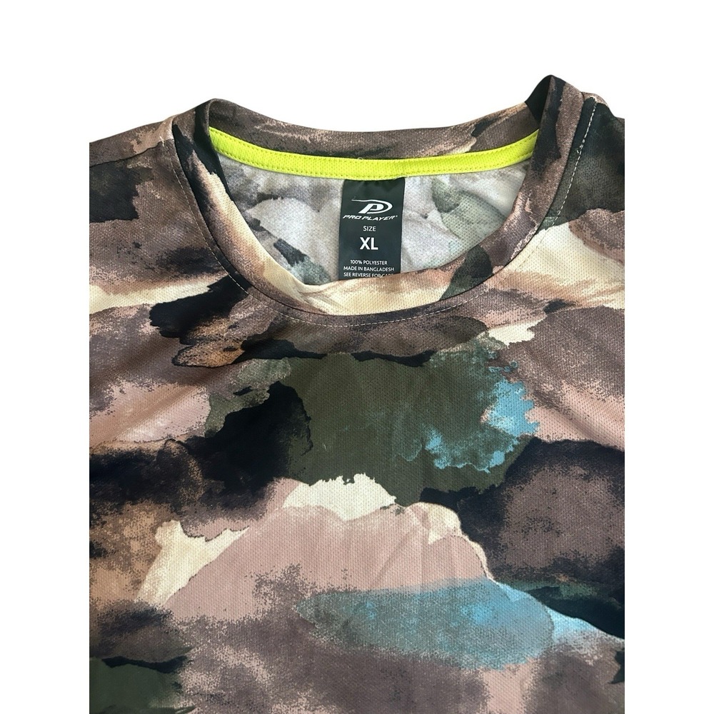 Pro Player Men's XL Performance T-Shirt Camo Print Athletic Short Sleeve Shirt - Picture 2 of 4